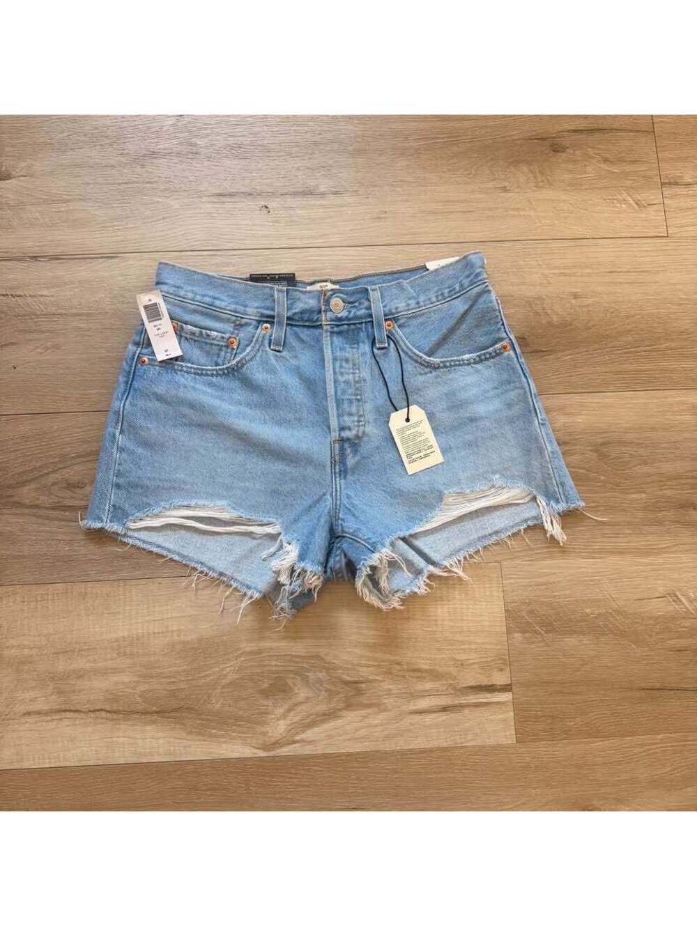 Levi's 501 Original Shorts High-Rise Light Wash‎ NWT Women's 27